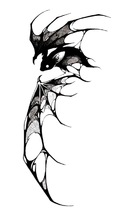 Gothic bat creature
